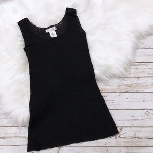 White House Black Market Black Tank Top Knit